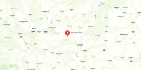 Поселок Ломаковка Стародубский район на карте Брянской области