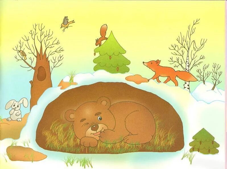 Жизнь животных весной сладкова сказки. Берлогемедведьв берлоге. Бурый медведь зимой в берлоге. Бурый медведь в берлоге. Медведь в берлоге для детей.