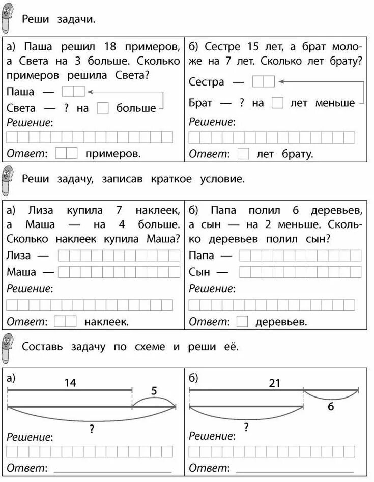 Практические задания начальная школа. Учимся решать задачи задачи 1 класс. Математика 1 класс Учимся решать задачи. Решать задачки 1 класс Учимся задачи. Задание решение простых задач.