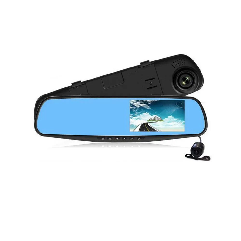 Зеркало-видеорегистратор car DVRS Mirror. Авторегистратор-зеркало XPX MS-430 2камеры. Vehicle Blackbox DVR 1080.