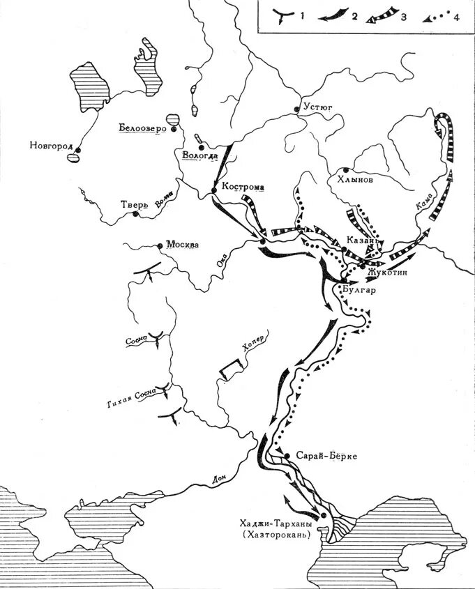 Карта северного похода. Походы ушкуйников карта. Путь ушкуйников на Вятку. Походы ушкуйников на Волгу. Походы ушкуйников в золотую Орду.