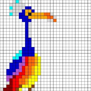 Рисунки по клеточкам без черного цвета