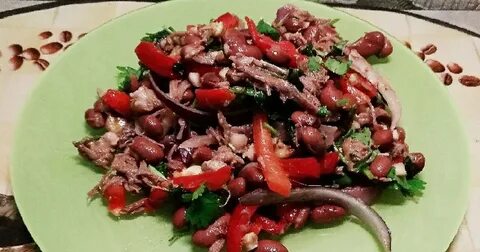 Красная фасоль красный лук