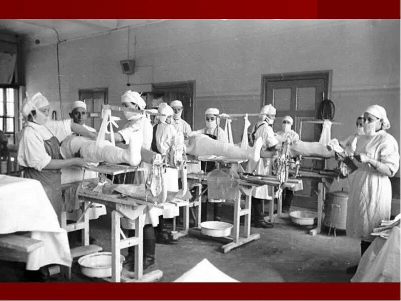 15 госпиталей. Госпиталь в школе 1941г.