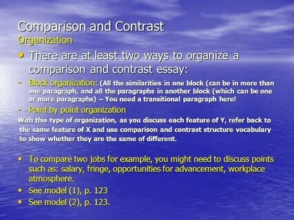 Ways of comparing 1