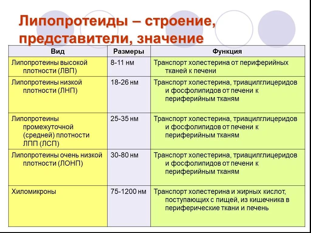 Структура и функции липопротеинов. Основные функции липопротеинов. Таблица функций липопротеидов. Липопротеиды строение и функции.