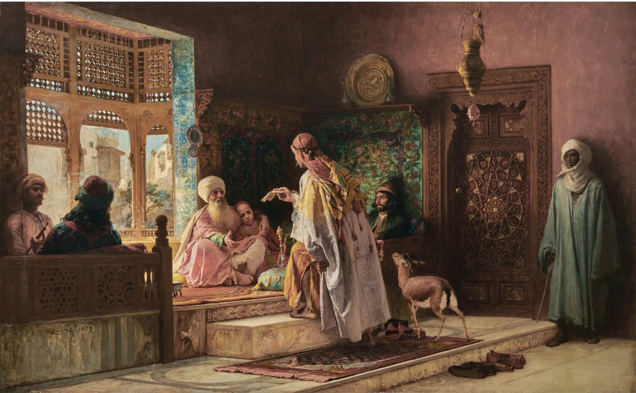 Картины художника Frederick Arthur Bridgman (1847-1928). В гареме шейха