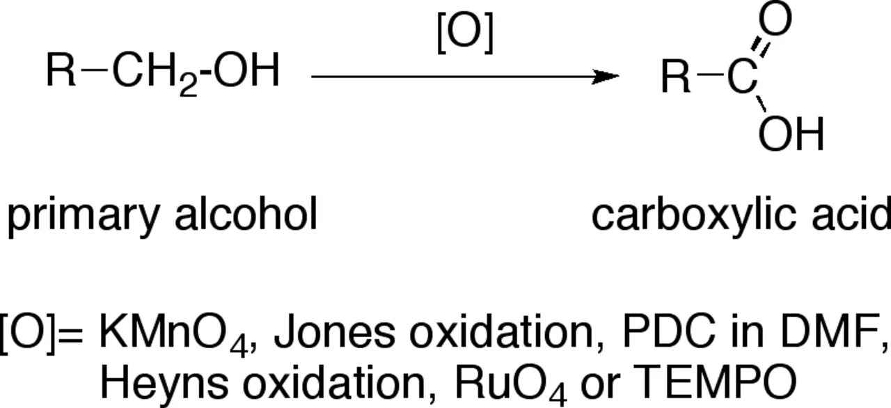 Карбоновая кислота и гидроксид натрия. Oxidation of Primary alcohol. Окисление первичных спиртов до карбоновых кислот. Alcohol oxidation to acids.