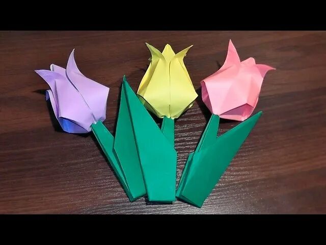 Оригами цветок тюльпан. Тюльпаны из бумаги своими руками для детей. Оригами тюльпан из бумаги. Цветы из бумаги тюльпаны.