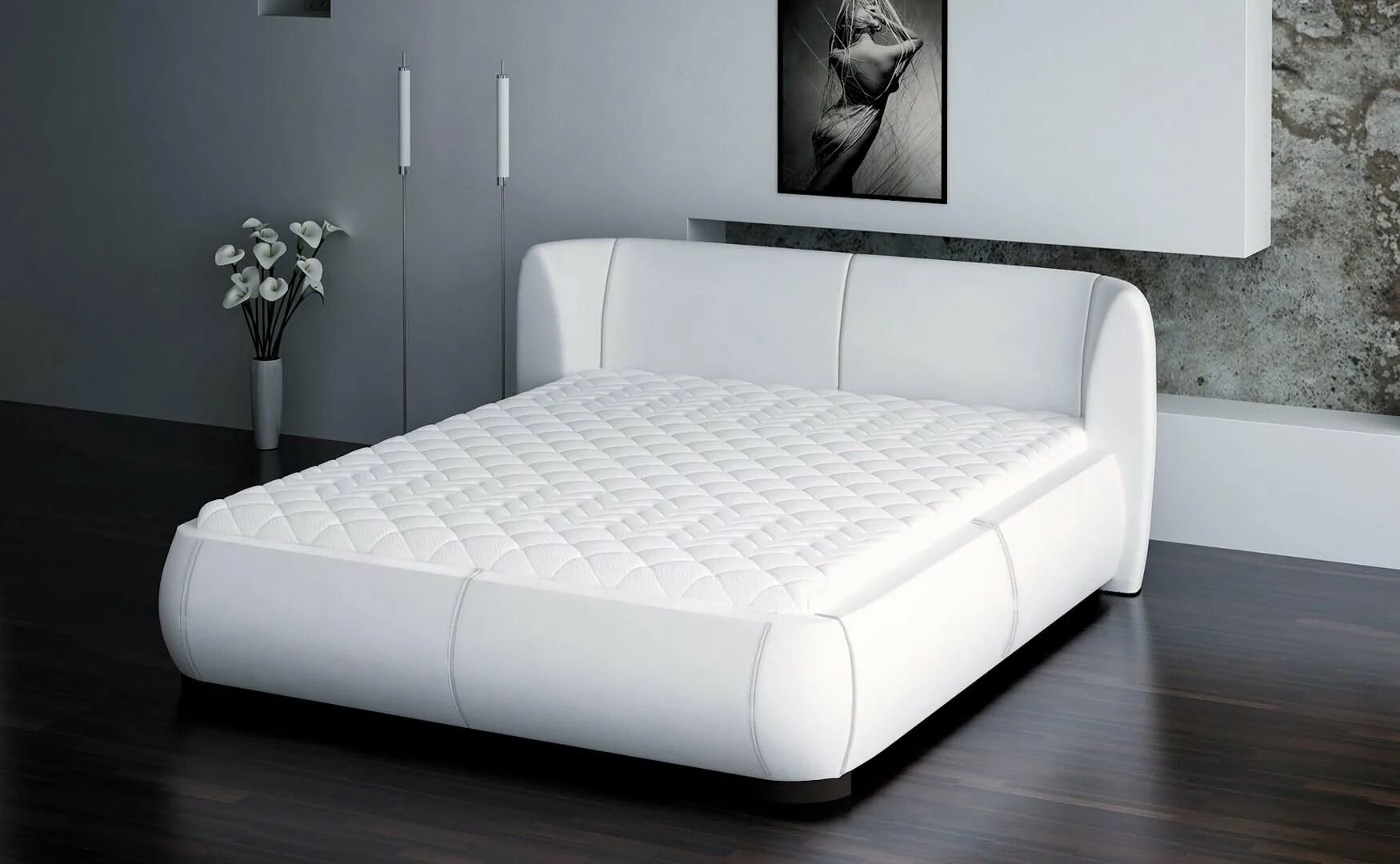 Кровать Ivona 140x200. Кровать двуспальная с мягкими бортами по периметру. Кровать с мягкими бортами двуспальная. Кровать мягкая двуспальная. Мягкая кровать купить в спб