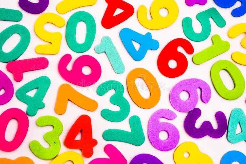 A mix of numbers and symbols