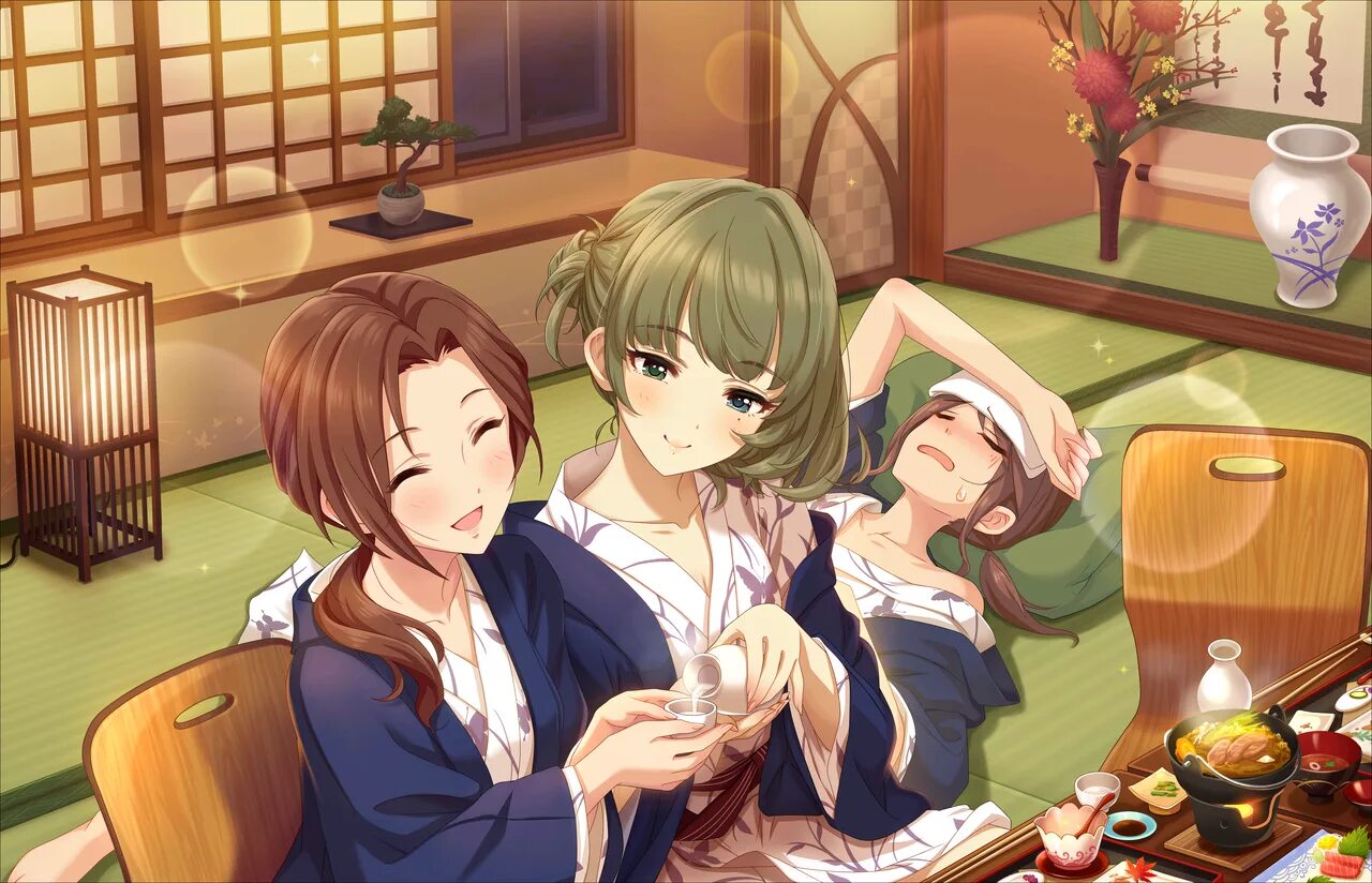 Kaede to suzu the animation. Каэдэ и судзу. kaede takagaki романтика. идолмастер аниме фансервис. каэдэ и судзу аниме.