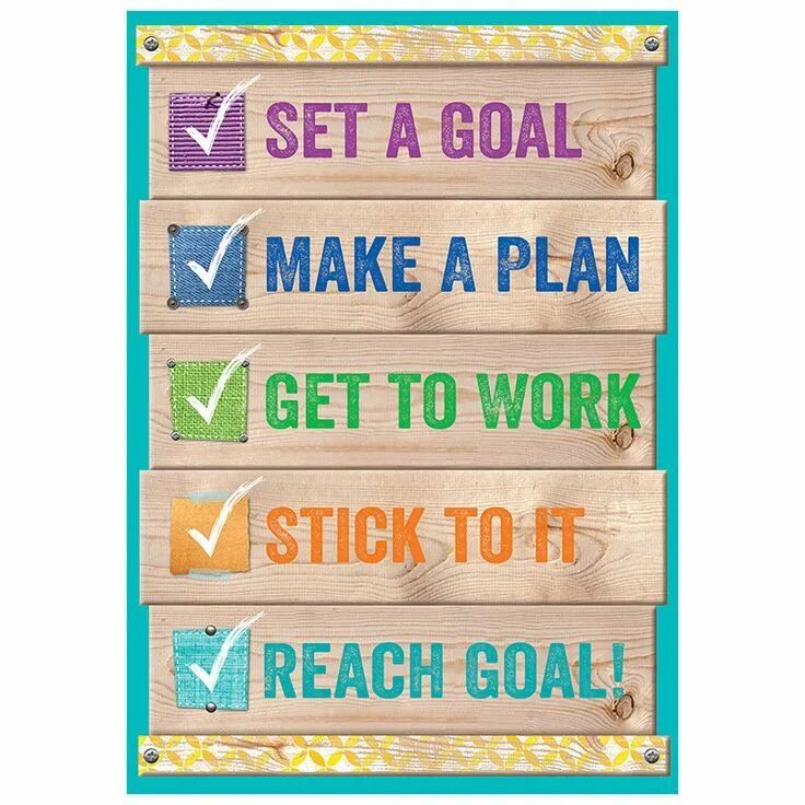How to actually stick to your goals. Set goals. make a plan. stick to the plan. stick to your plan.