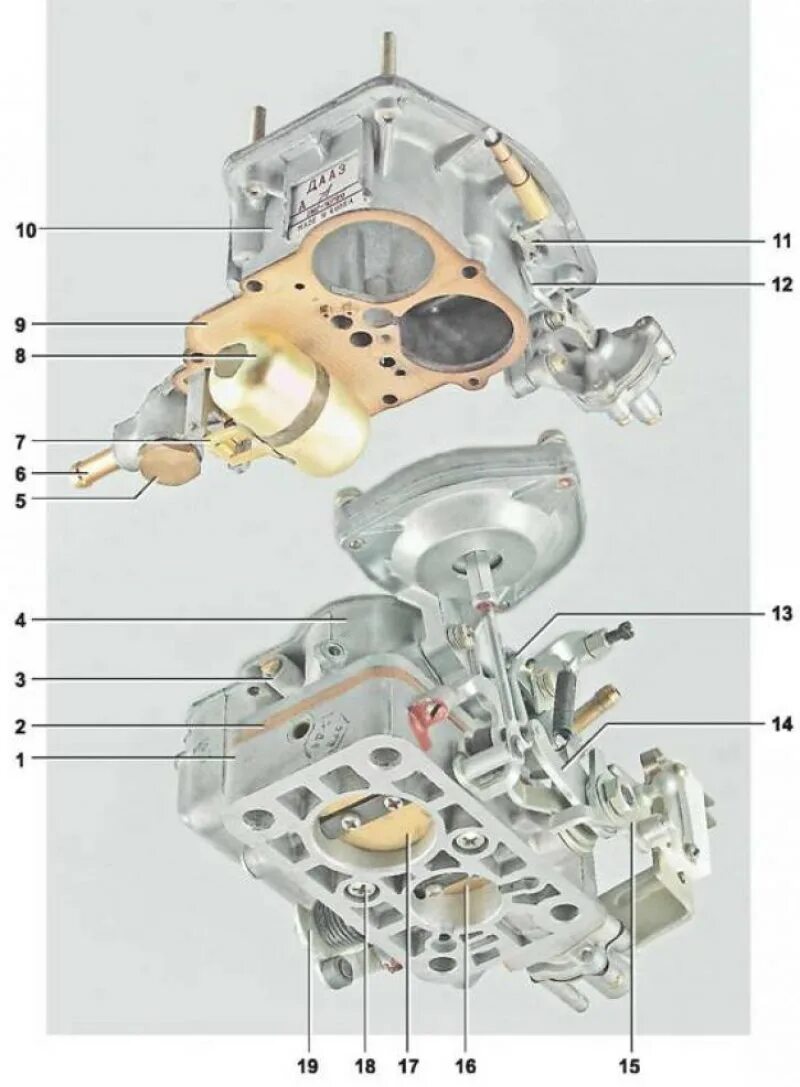 Карбюратор ВАЗ 2107 снизу. Корпус карбюратора ВАЗ 2107. Деталировка карбюратора ВАЗ 2107. Карбюратор Жигули 2107.