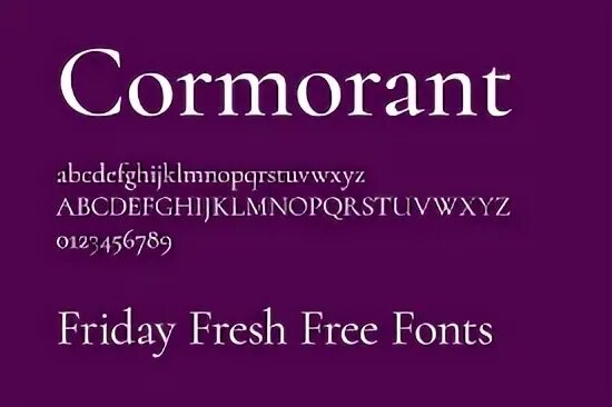 Cormorant шрифт