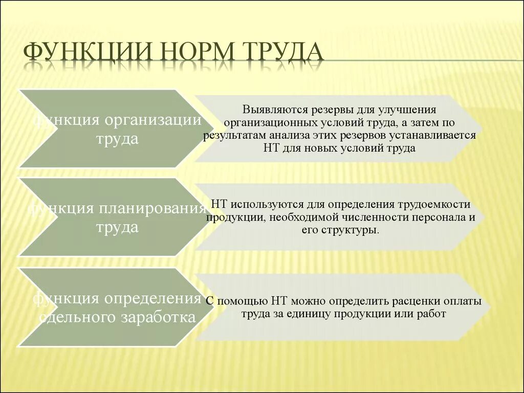 Функции норм труда. Функции нормирования труда. Роль нормирования труда. Классификация норм труда.