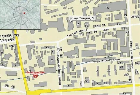 Большая семеновская на карте москвы