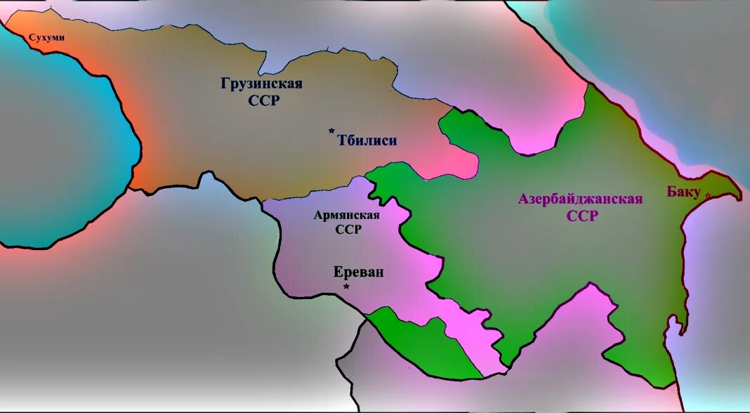 Южный азербайджан. Политическая карта закавказья. Карта закавказья армения, азербайджан, грузия. Каспийское море армения. Политическая карта закавказья 2023.