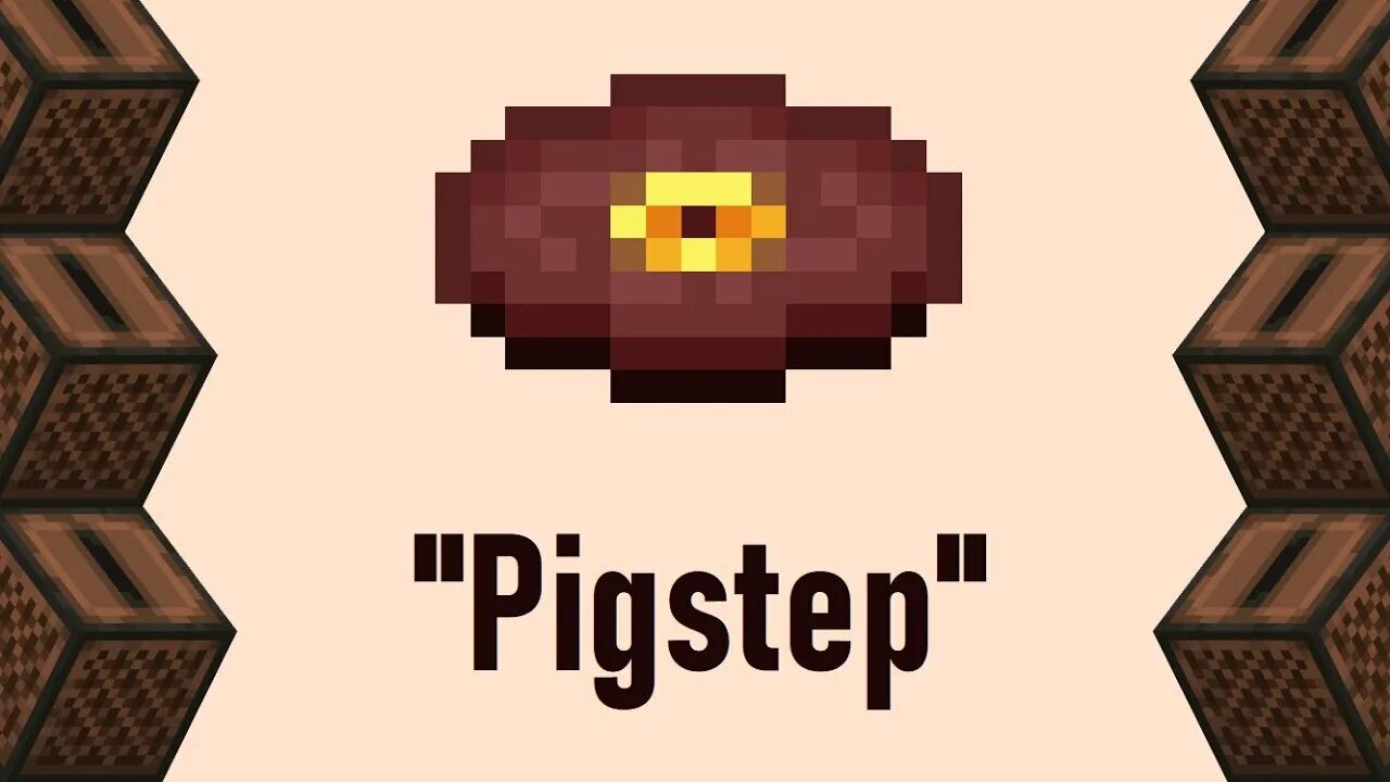 Pig step. Пластинка пигстеп майнкрафт. lena raine pigstep. лина рейн pigstep майнкрафт. пластинка из майнкрафта pigstep.