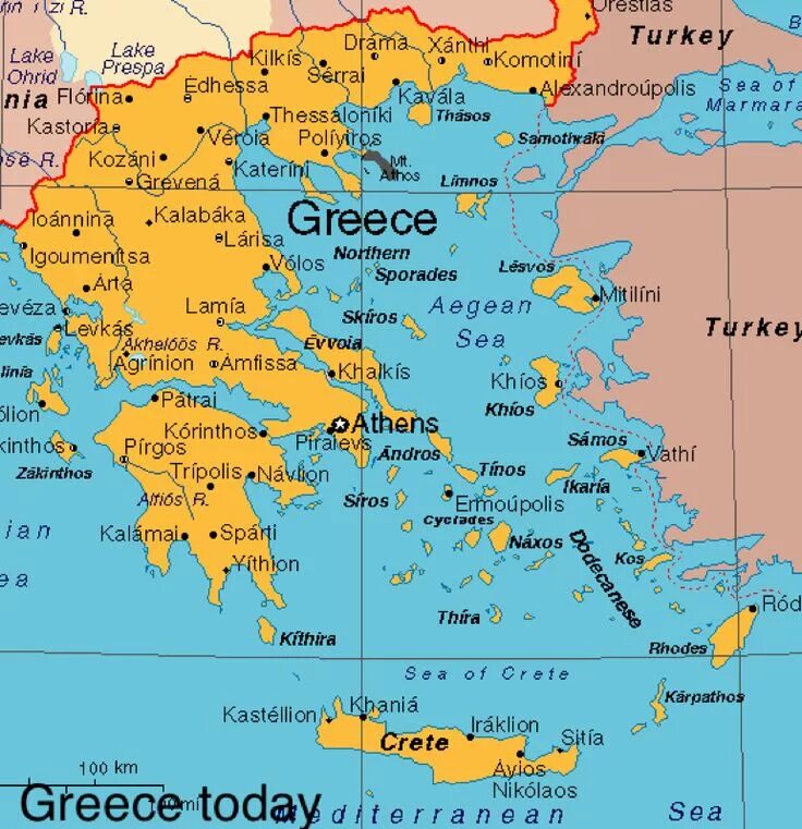 Греция на английском языке