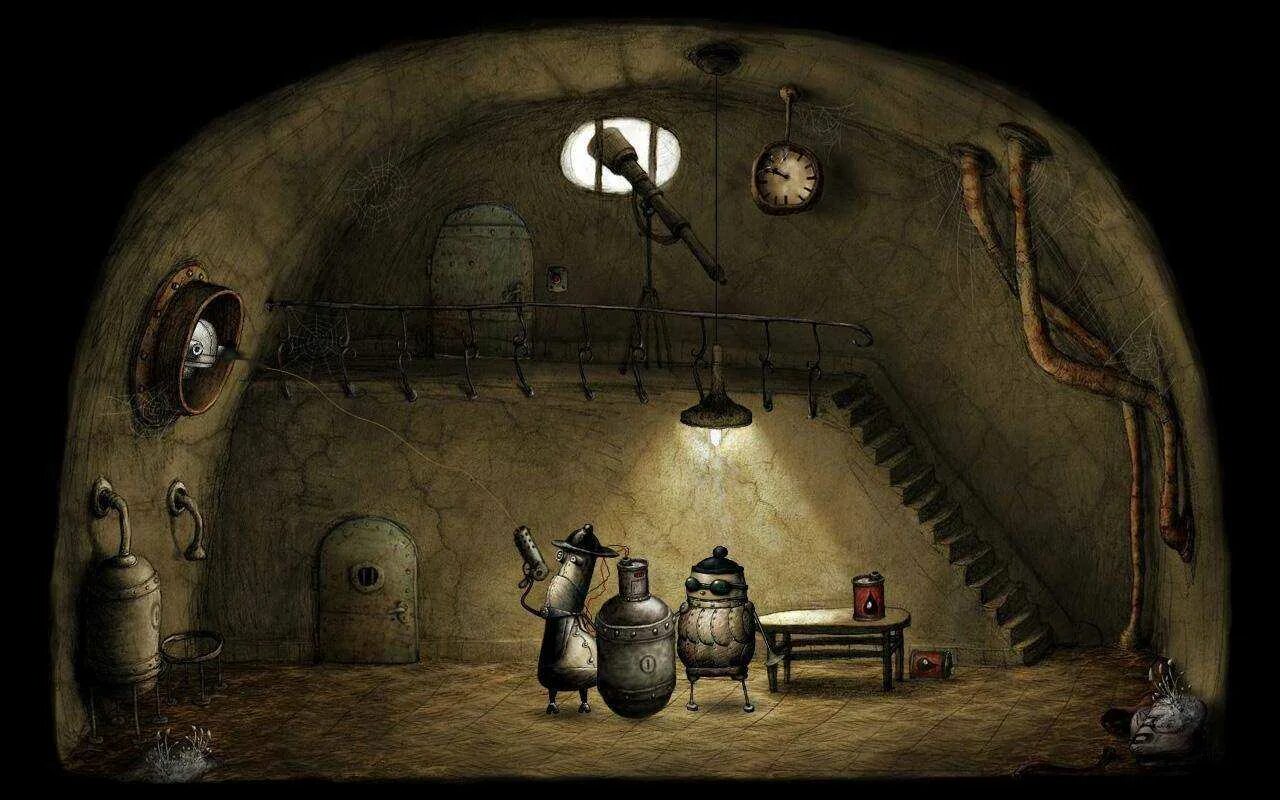 Игра машинариум полная игра. Якуб Дворски Машинариум. Machinarium 2. Саморост Машинариум. Machinarium 2 Аманита десинг.