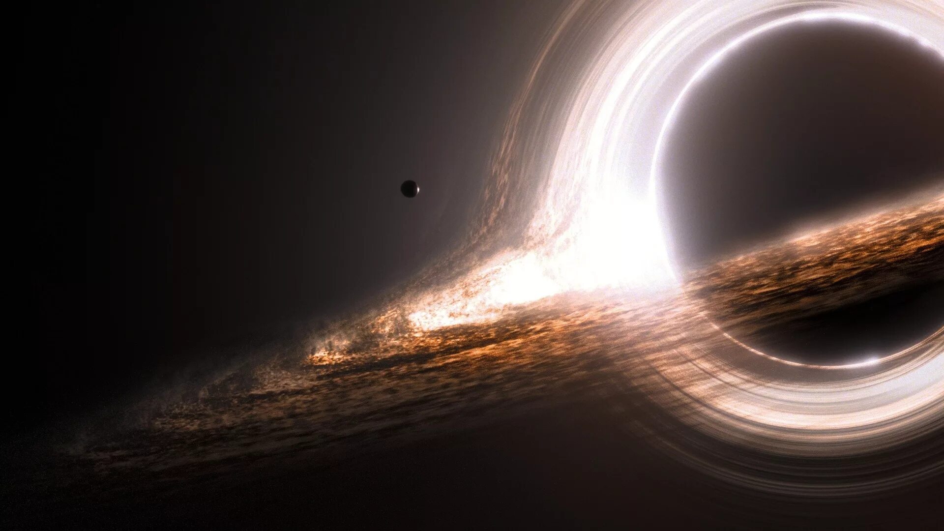 Свет вокруг черной дыры. Чёрная дыра Итерстеллар. Гаргантюа черная дыра Интерстеллар.