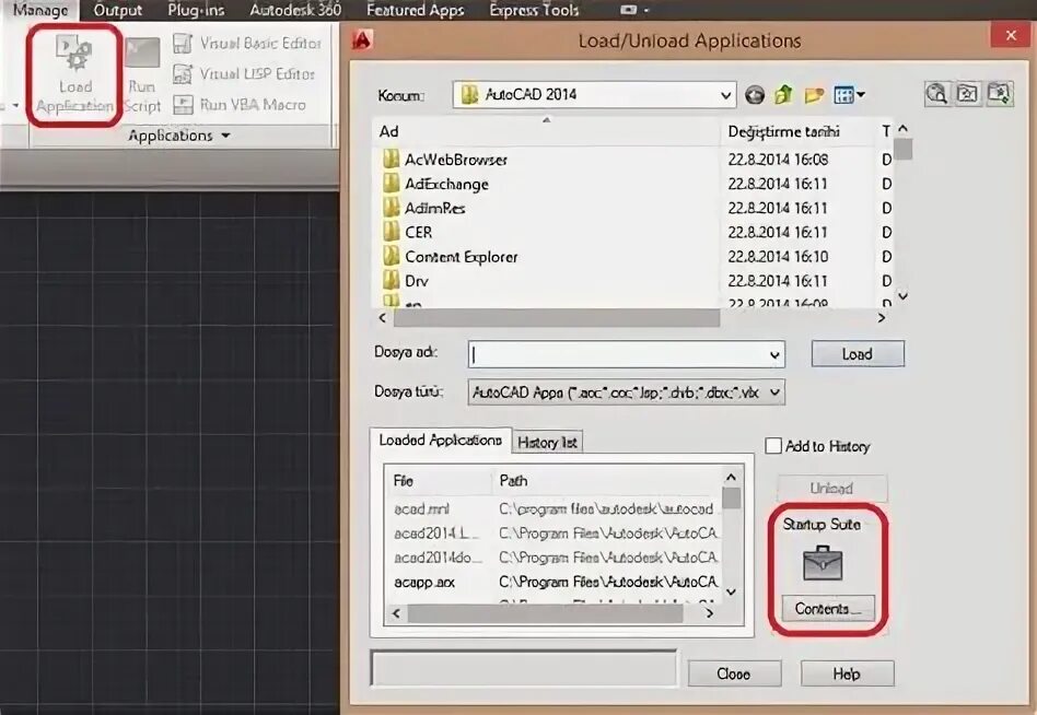 Load auto. Автокад команда _appload. как включить сетку в автокаде. cat 432f автокад. autocad fast-load auto lisp.
