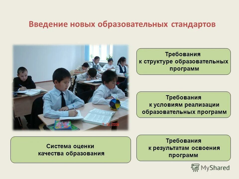 Внедрение новых образовательных