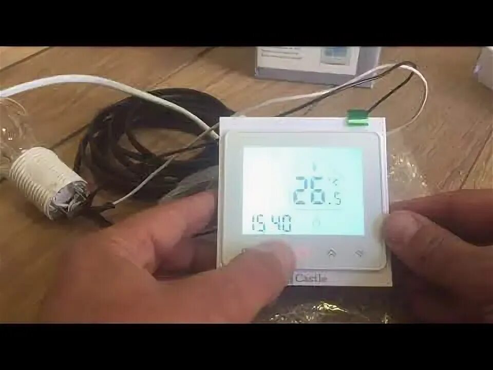 Настройка терморегулятора видео