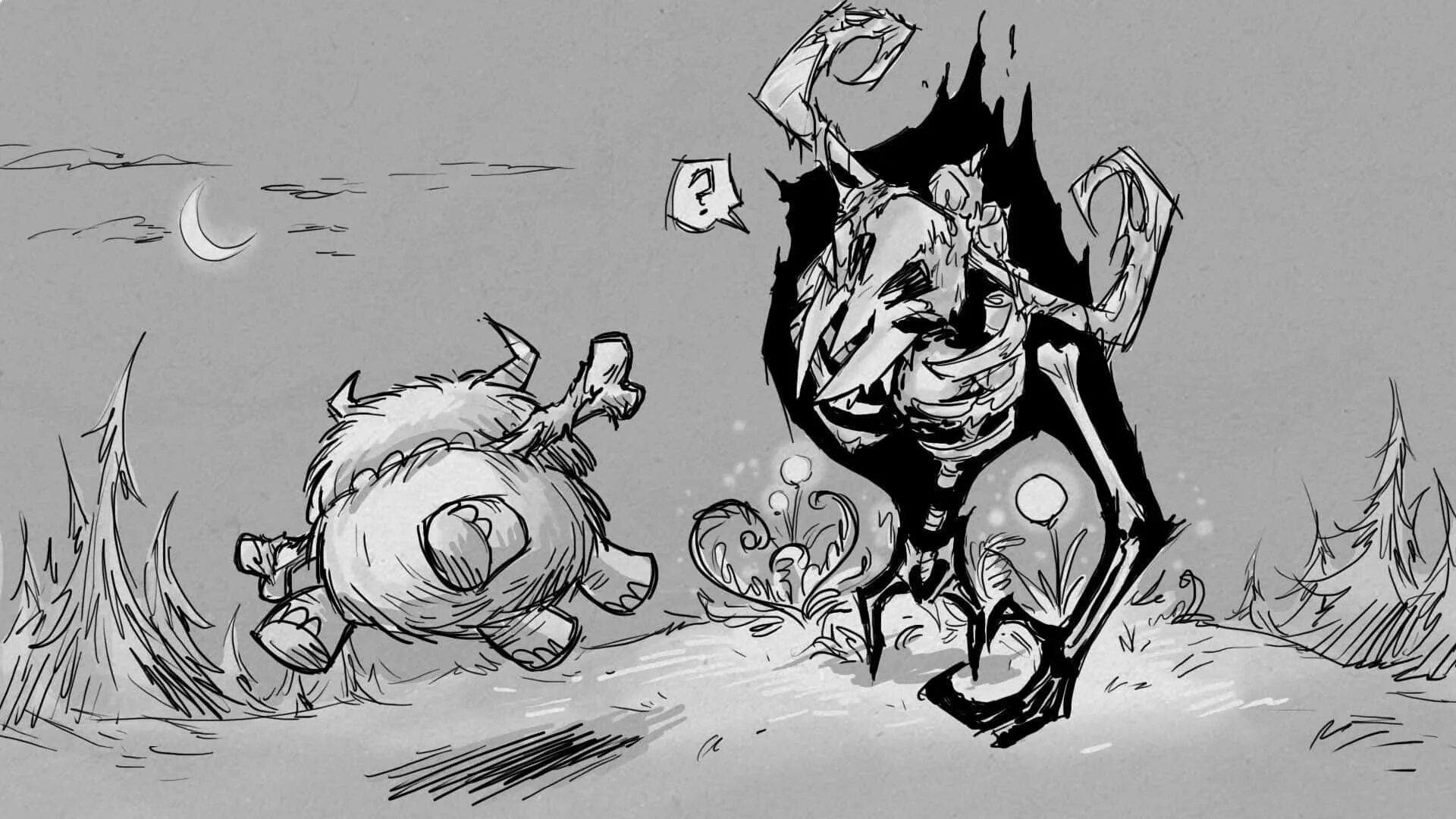 He don t old. Босс скелет don't Starve together. Оживленный скелет донт старв. Don't Starve together скелет.