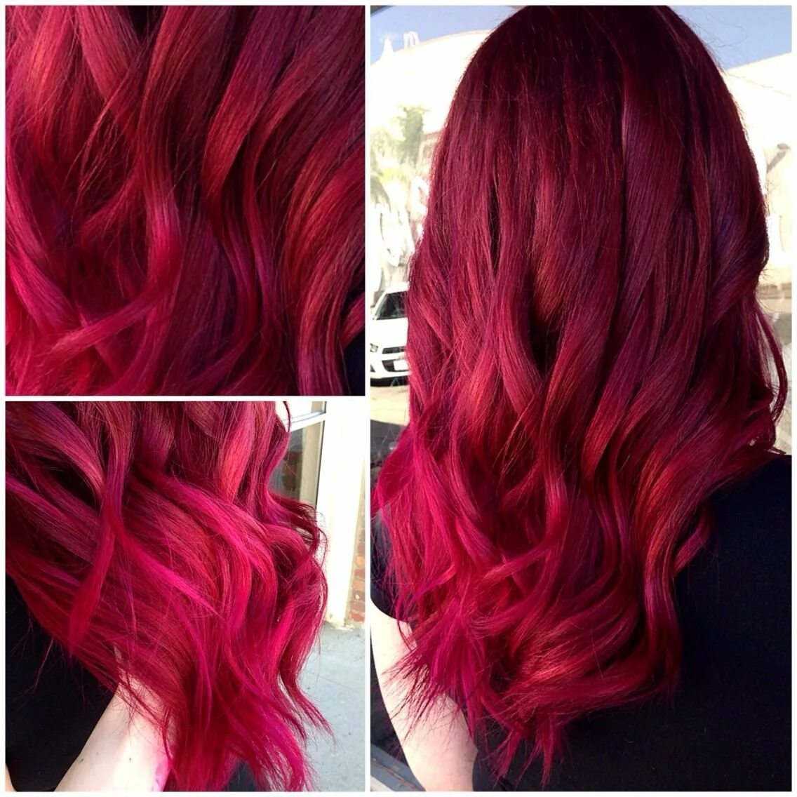Красно малиновый цвет волос. Красно розовый цвет волос. Окрашивание волос в красные оттенки. Ярко малиновые волосы. Краска розово красный