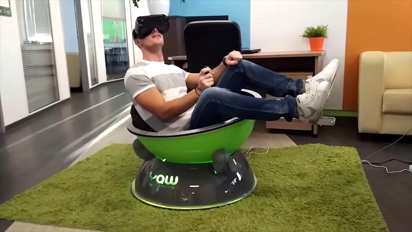 VR-кресло yaw 2. VR 360 кресла. Виртуальное кресло. Кресло с очками виртуальной реальности.