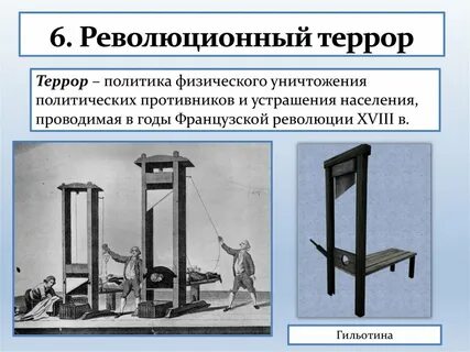 Революционный террор во франции 8 класс