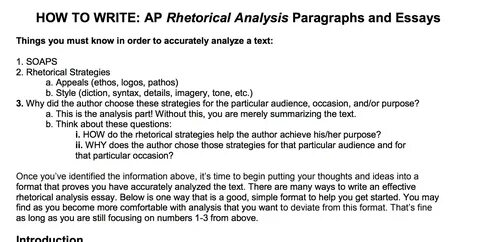 How to Write a Smart Rhetorical Analysis gambar png.