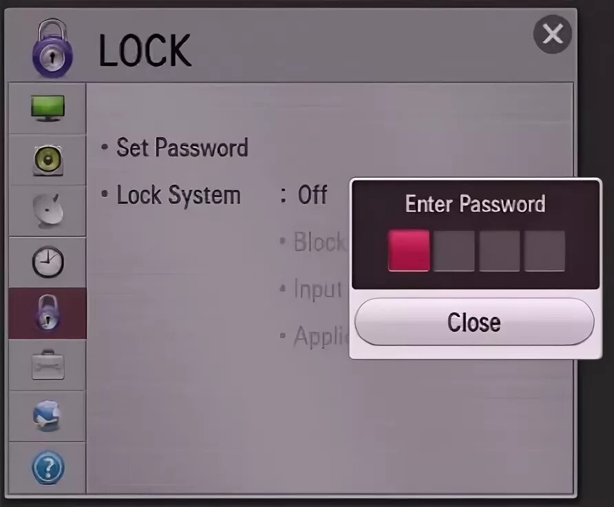 Пин код телевизора в TV Remote. Телевизор lg блокировка