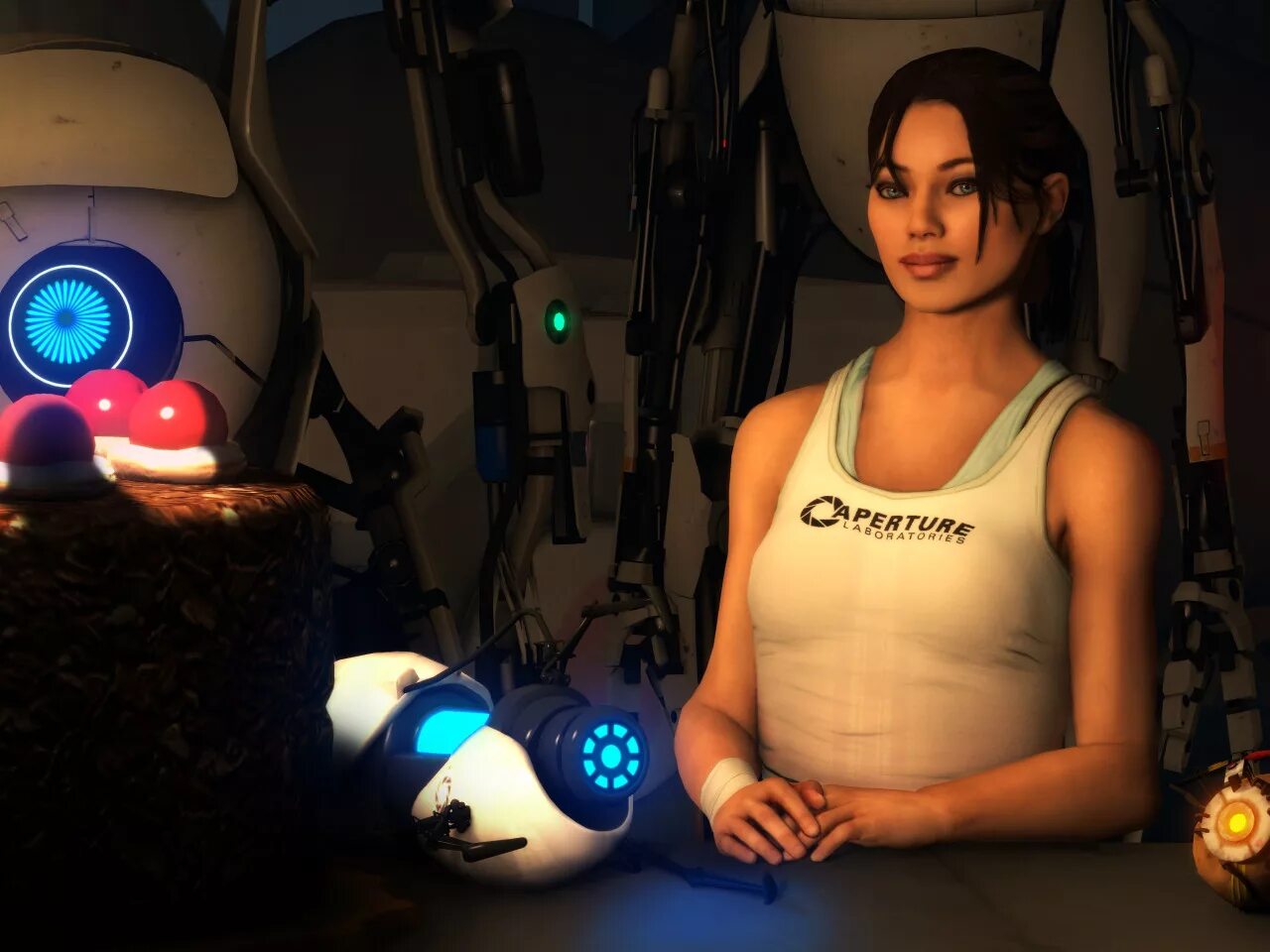 Request portal. Челл. Portal 2 Chell. ГЛЭДОС И Челл. Челл Джонсон.