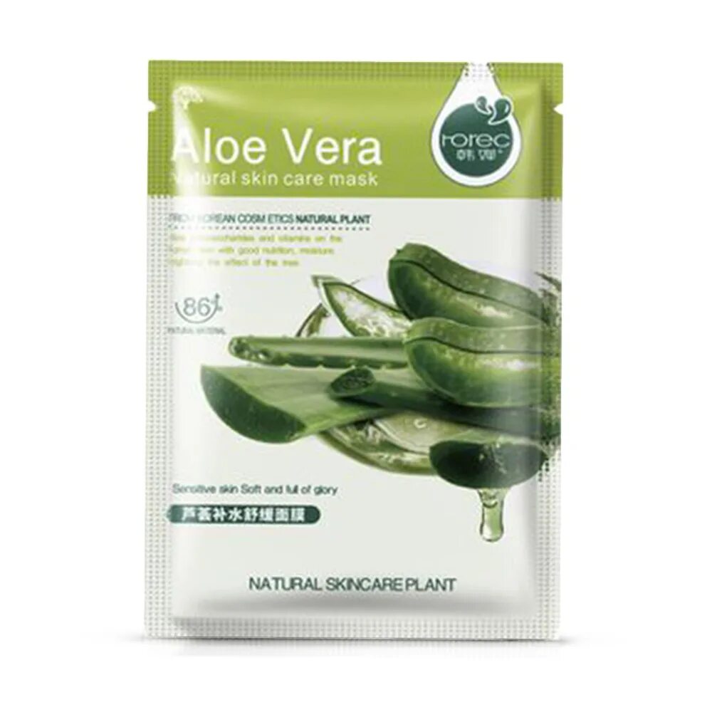 Маска aloe vera. Тканевая маска с алоэ HCHANA. Тканевые маски HCHANA.