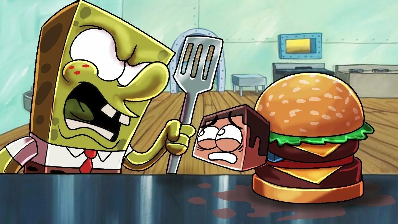 Krabby Patty Zombie. Spongebob Krabby Patty. Губка Боб квадратные штаны зомби апокалипсис.