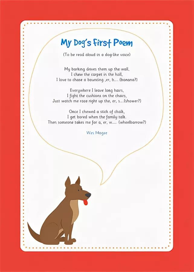 Give a talk about pets. Dog poem for Kids. Poems about Dogs for Kids. Poems about Dogs. Poem about Pets.