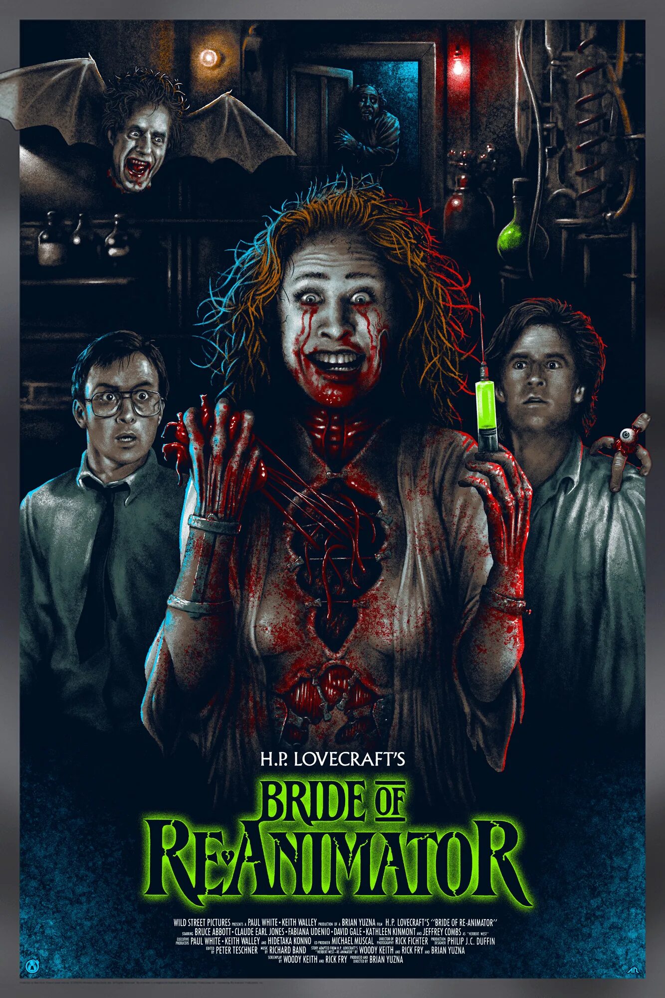 Невеста реаниматора. Невеста реаниматора (Bride of re-Animator) 1990 poster. Невеста реаниматора Постер.