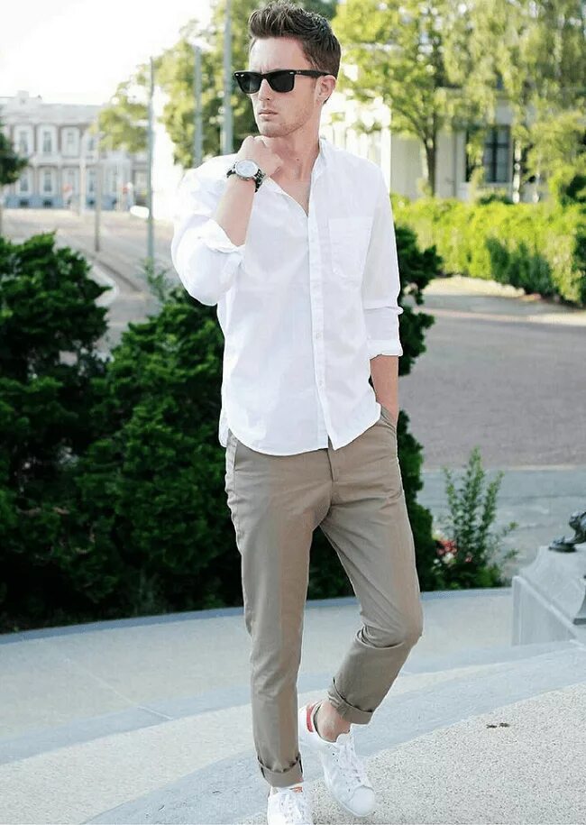 white jeans white shirt Purchase - 65