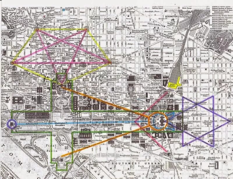 Вашингтон масоны план города. Вашингтон планировка города. План Вашингтона масонские знаки. Масонские символы на карте Вашингтона.
