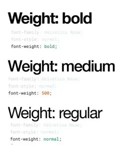 Font weight