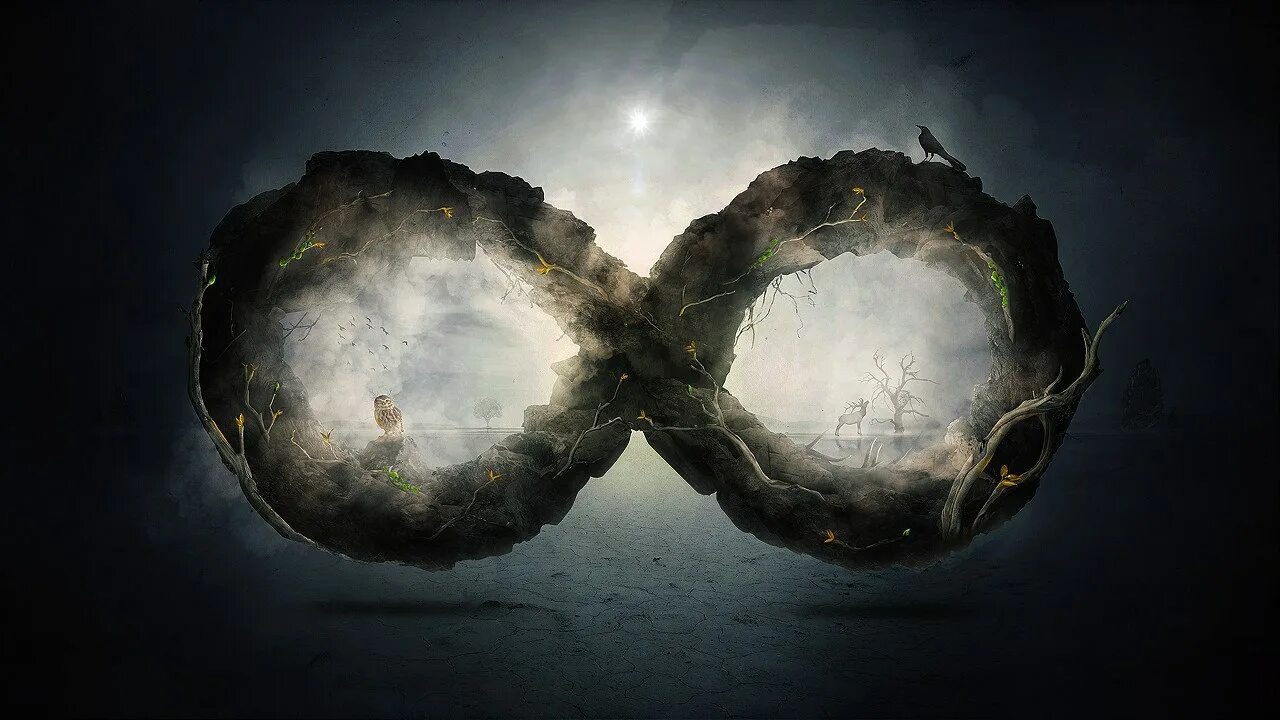 Космос арт. Магия вселенной. Лестница жизни. Вечность абстракция. Спираль энергии.