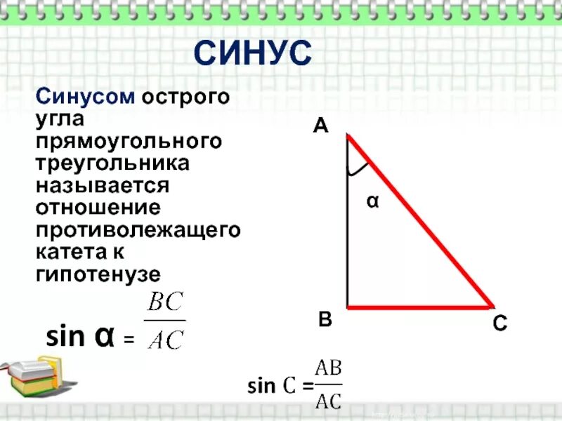 Используя рисунок выбери правильный. Синус катет тангенс. Синус острого угла прямоугольного треугольника рисунок. Гипотенуза через синус и косинус. Синус угла в прямоугольном треугольнике.