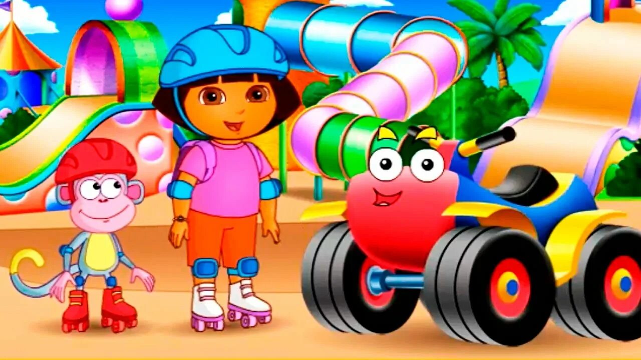 Том игра ролики. Dora s great Roller Skate Adventure.