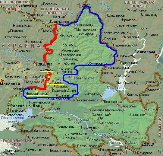 Граница россии ростовская область