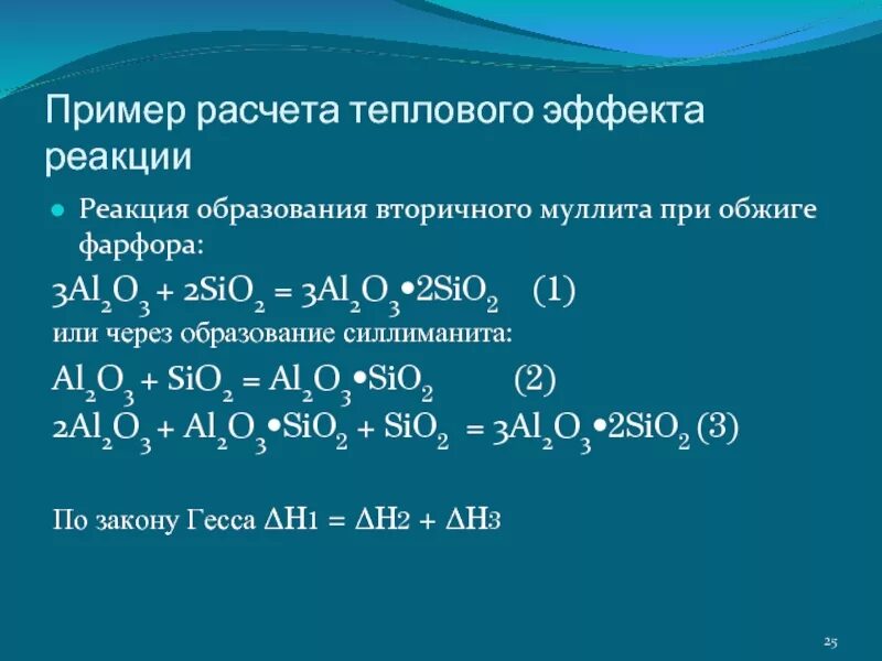 Al2o3 sio2 реакция