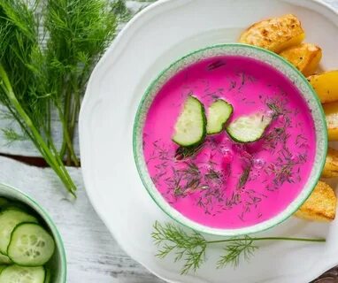 Литовский суп со свеклой