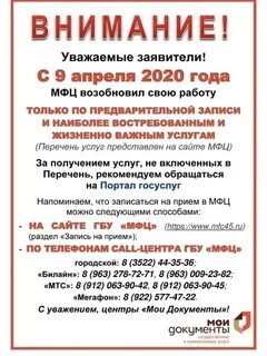Работаем по предварительной записи